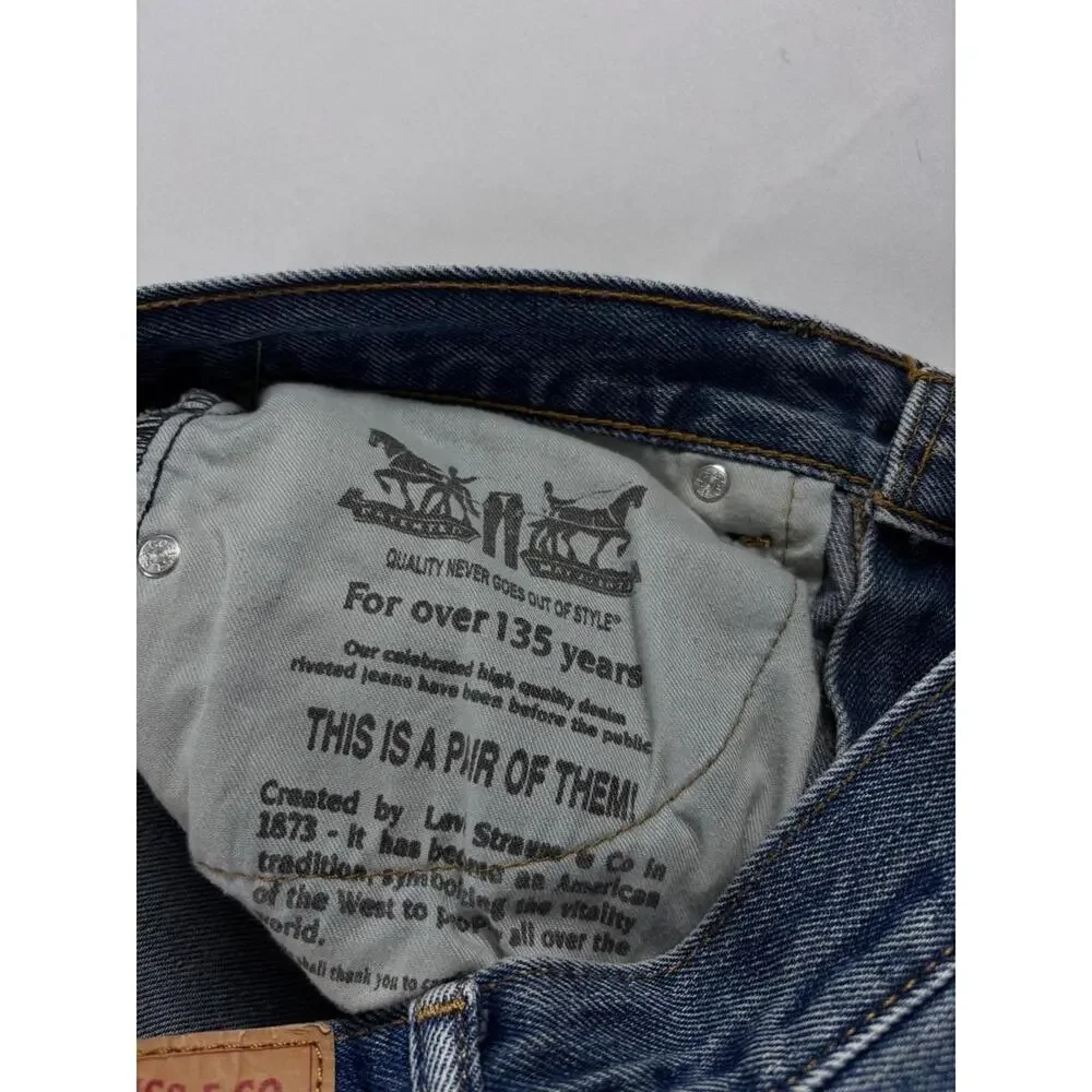 Levis‎ 505 Regular Fit Straight Leg Blue Denim Jeans Mens 32x32 Medium Wash